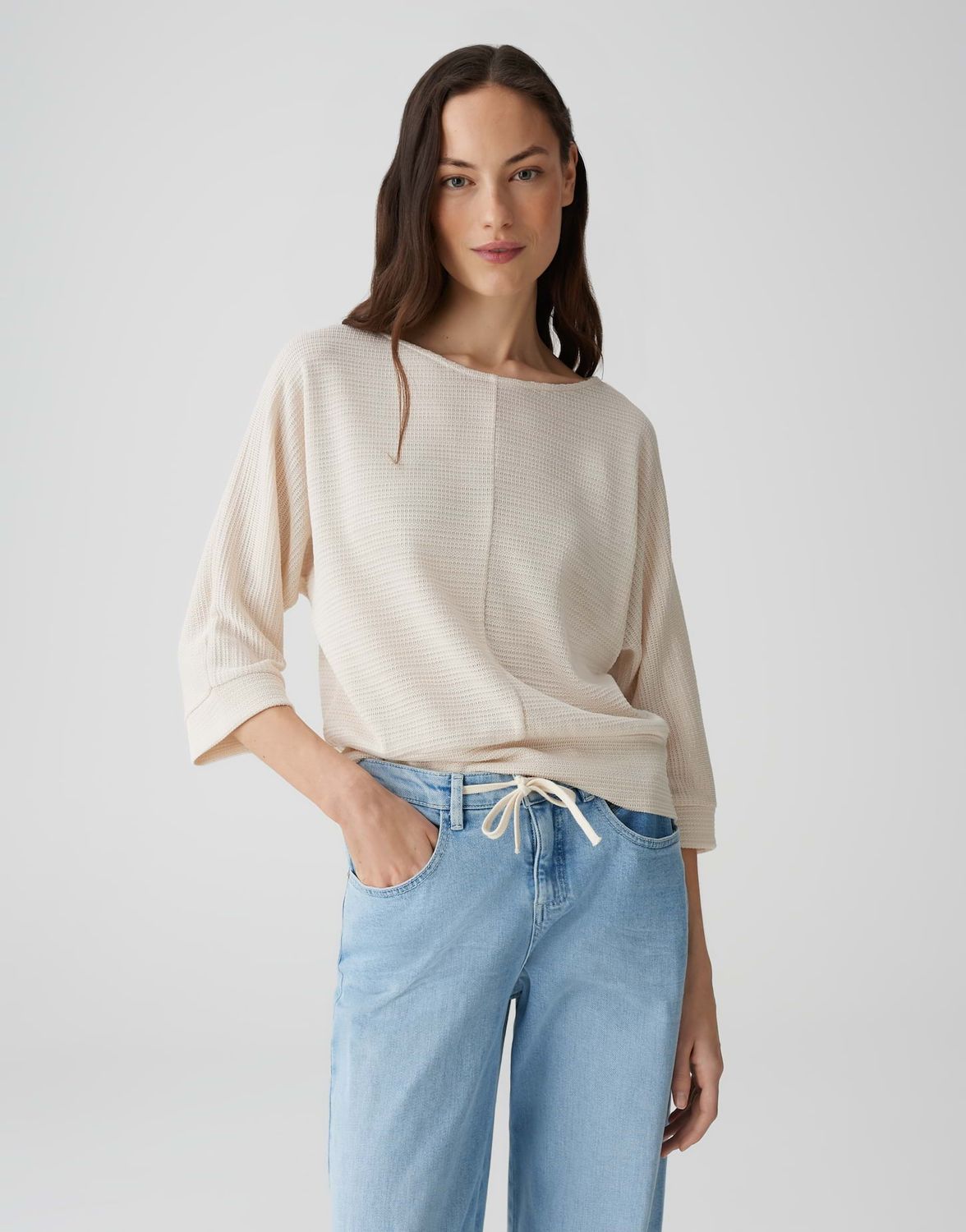 Opus Shirt Sollika structure Beige