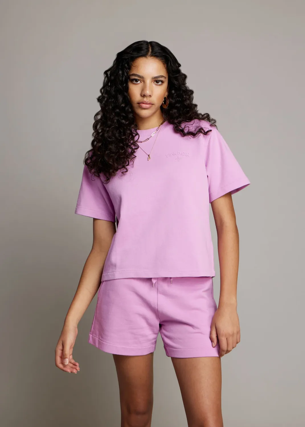Pink Noir Luna t-shirt Roze