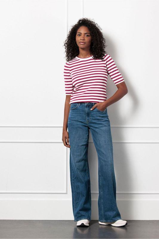 Studio Anneloes Luna stripe pullover Paars