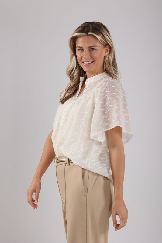 Nukus Bianca Blouse Ecru