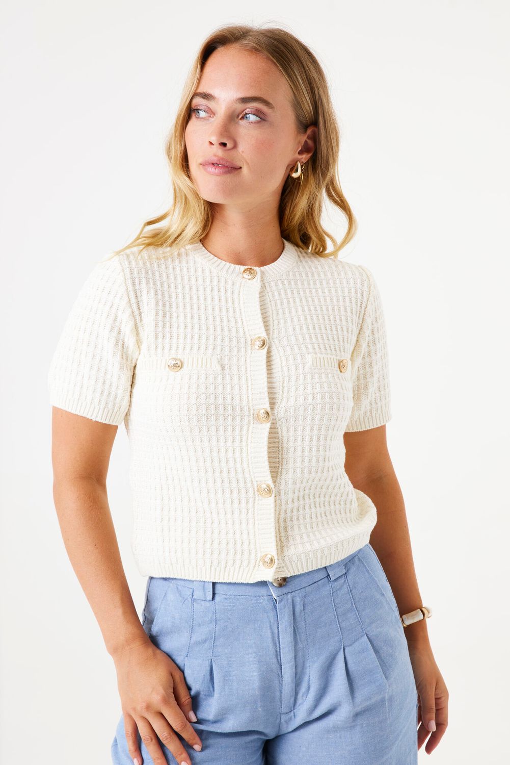 Garcia ladies cardigan Ecru