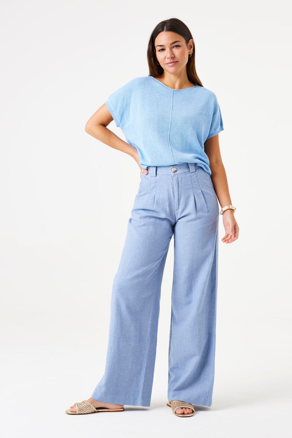 Garcia ladies pants Blauw