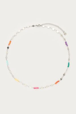 My Jewellery Ketting met munt en multikleur Zilver