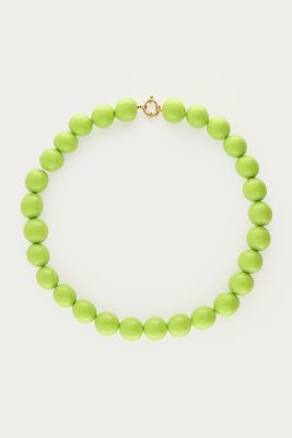 My Jewellery Groene ketting met grove kralen Groen