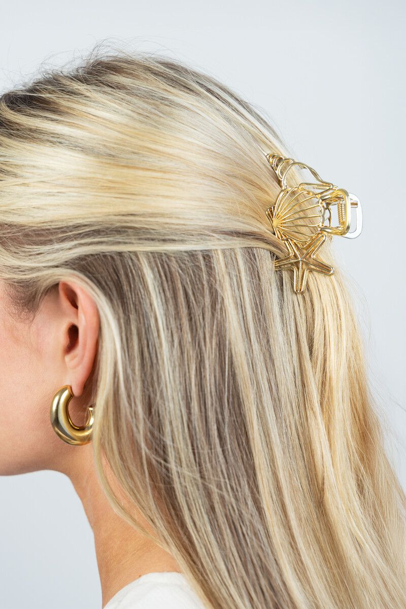 My Jewellery Hairclip open fruits de mer Goud