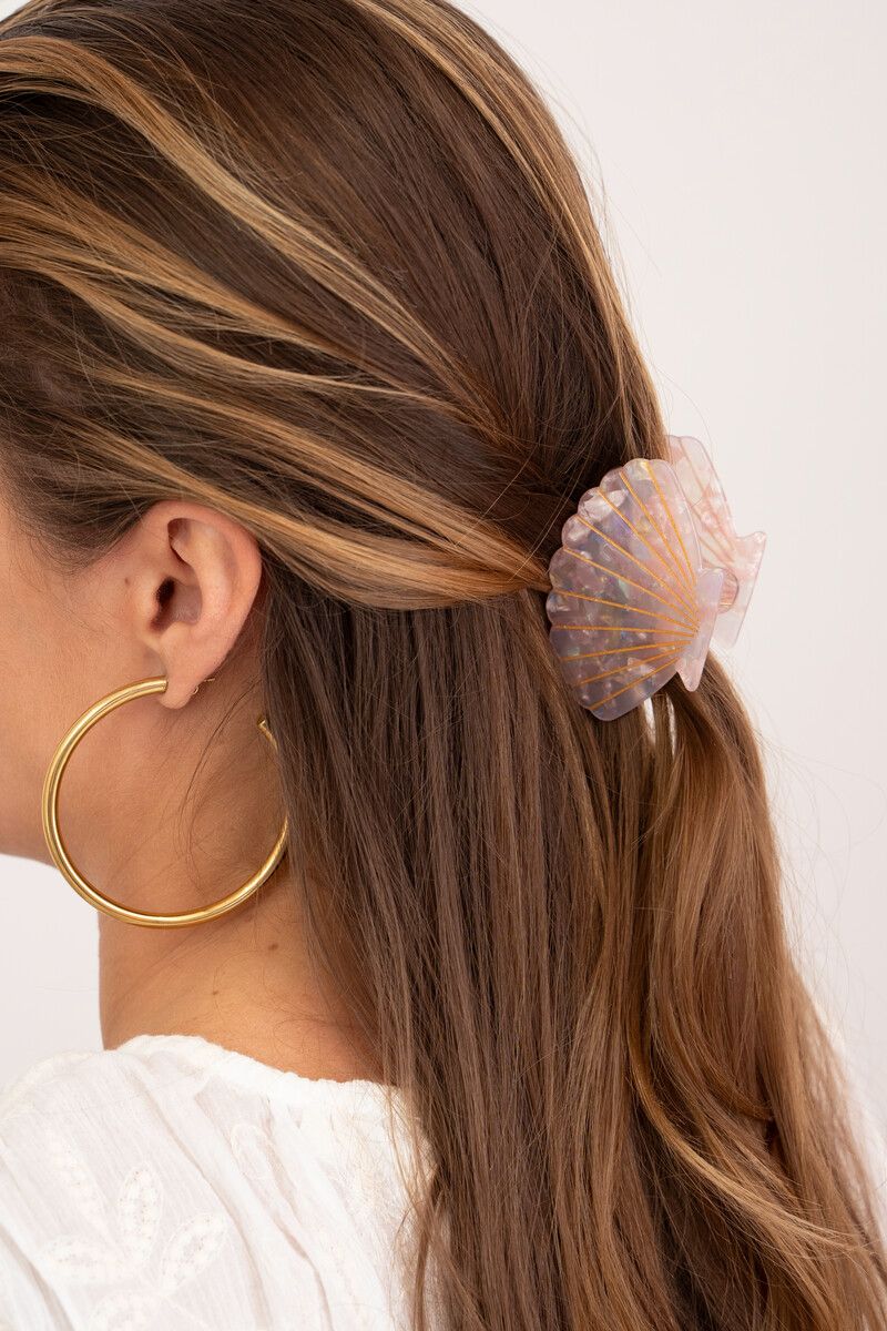 My Jewellery haarclip schelp klein Roze
