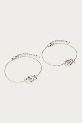 My Jewellery Bracelet set forever connected klavers Zilver