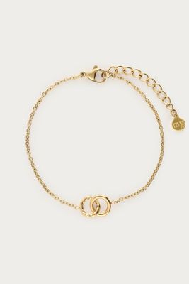 My Jewellery Minimalistische armband dubbele cirkel Goud