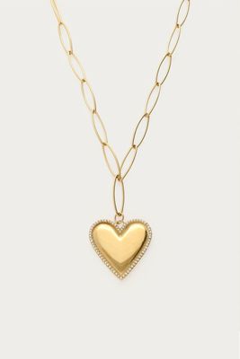 My Jewellery Necklace chain heart pearls Goud
