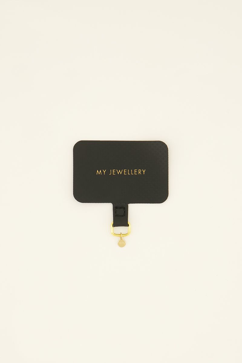 My Jewellery Telefoonkoord bevestiging Zwart