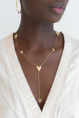 My Jewellery lange ketting met hartjes &amp; imitatie Goud