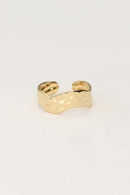 My Jewellery Ring flat wavy Goud