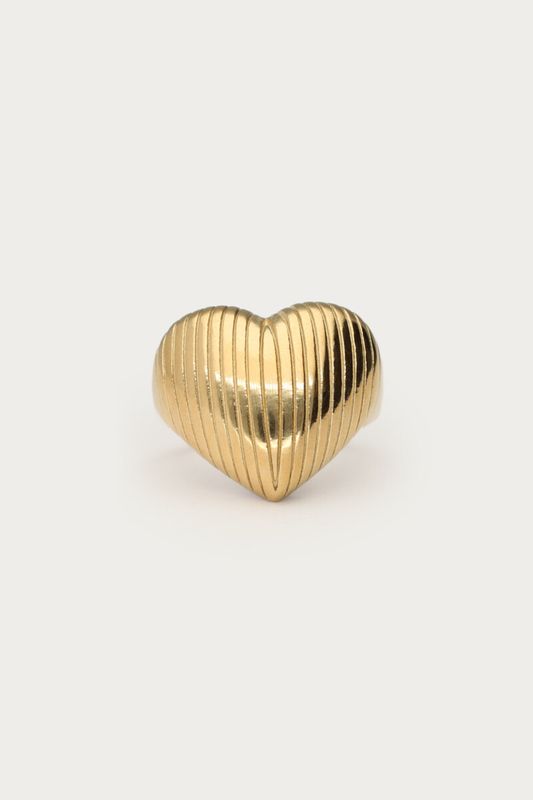 My Jewellery ring ribbel hartjes vorm