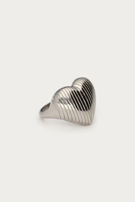 My Jewellery ring ribbel hartjes vorm Zilver