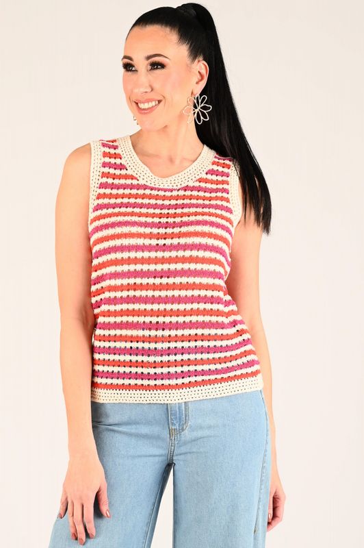 Geisha top singlet Ecru
