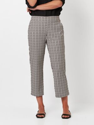 Relaxed by Toni Scarlet Wide Leg 6/8 Zwart