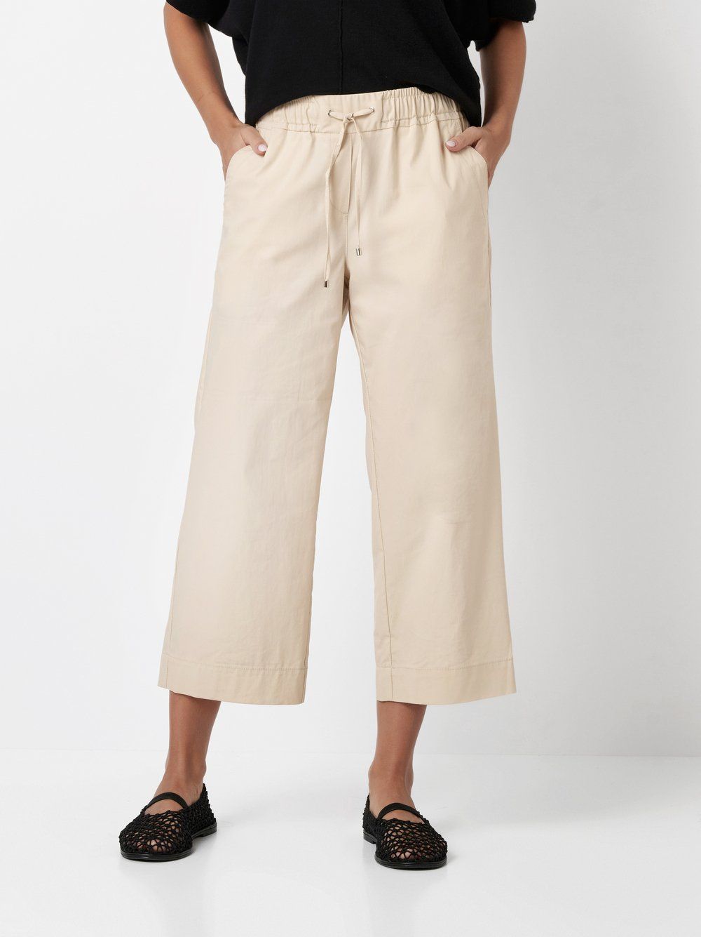 Toni Dress Pia Wide Leg 3/4 Beige