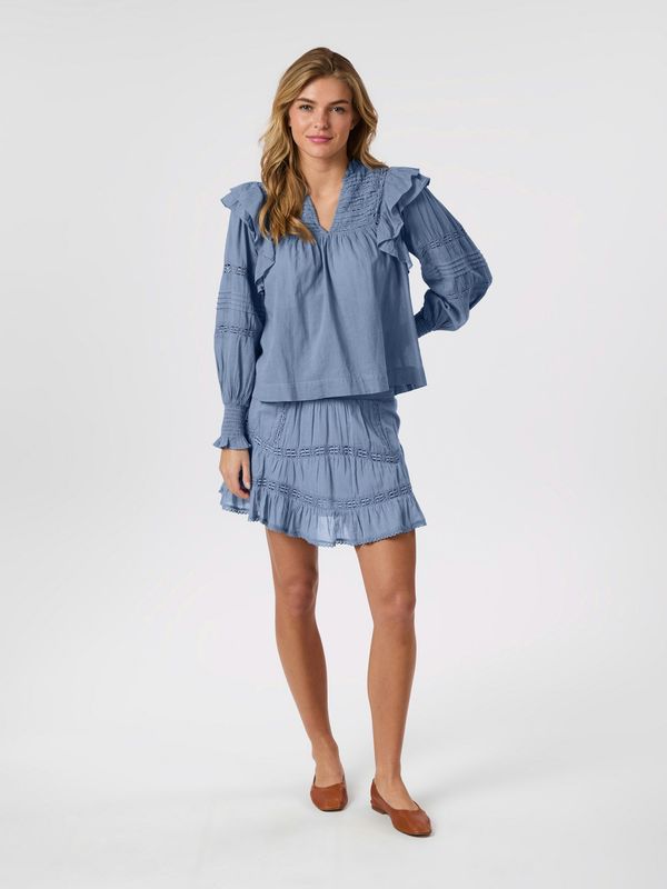 Neo Noir Robby S Voile Skirt Blauw
