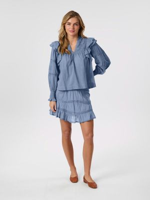 Neo Noir Robby S Voile Skirt Blauw