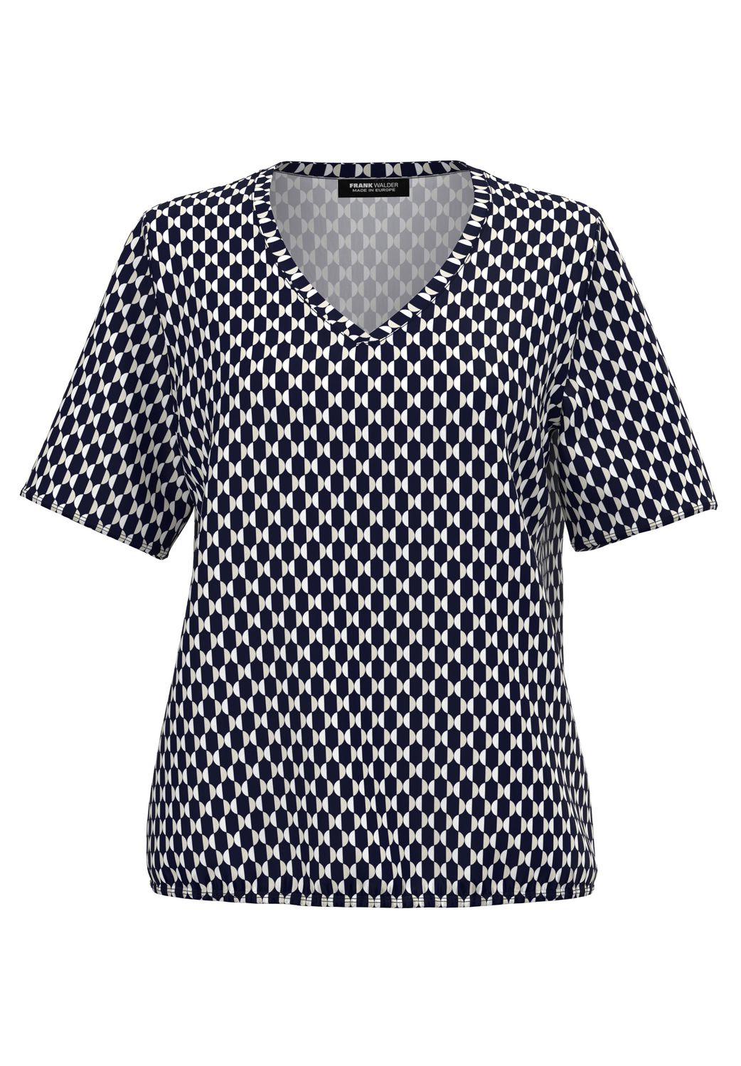 Frank Walder Shirt 1/2 Ärmel Blauw