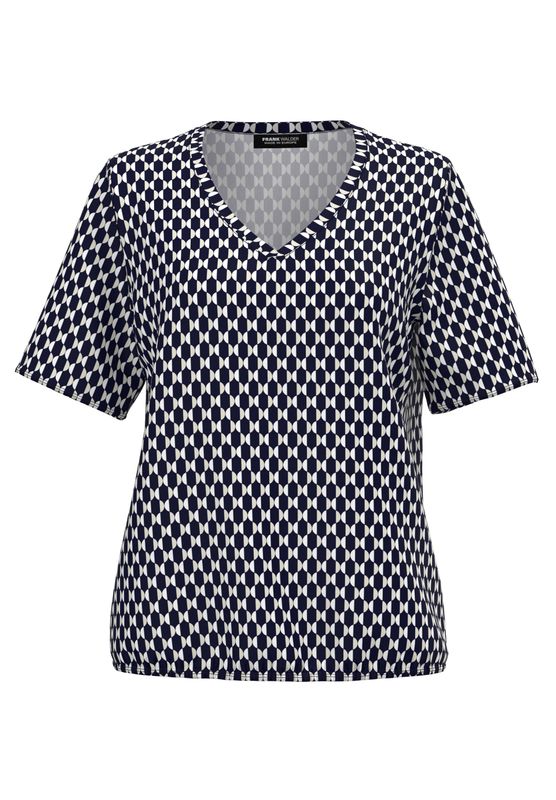 Frank Walder Shirt 1/2 Ärmel Blauw