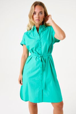 Garcia ladies jurk met centuur groen