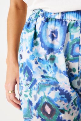 Garcia ladies short Blauw print