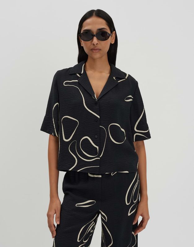 Someday blouse Zesora Zwart