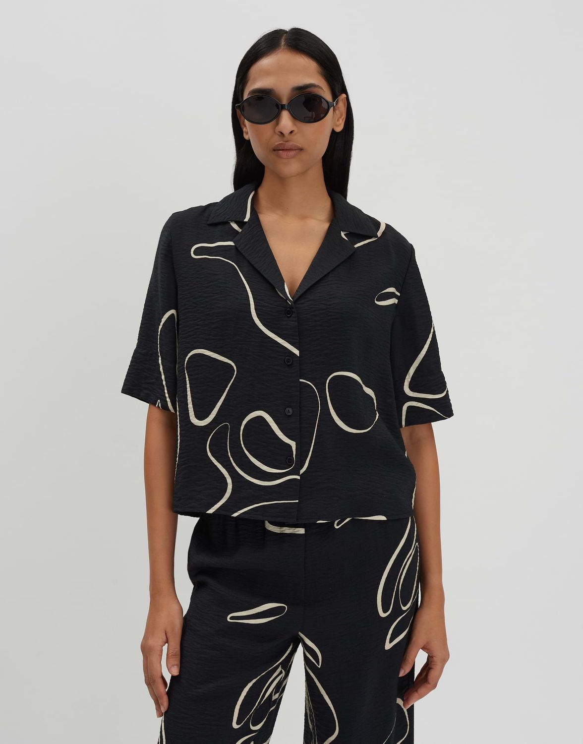 Someday blouse Zesora Zwart