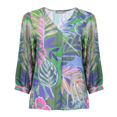 Geisha Blouse multiprint