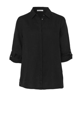 Toni Dress Clay 3/4 mouw zwart