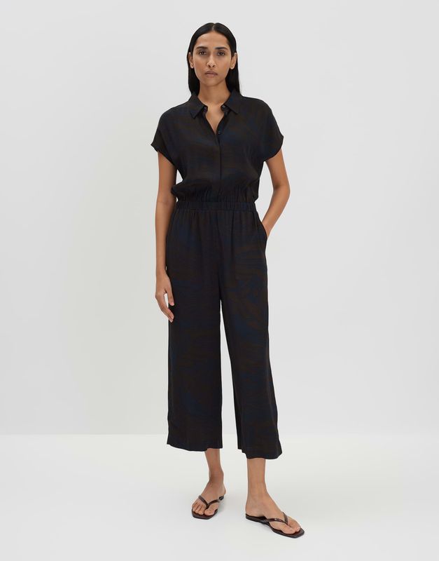 Someday jumpsuit Cetara donker Blauw