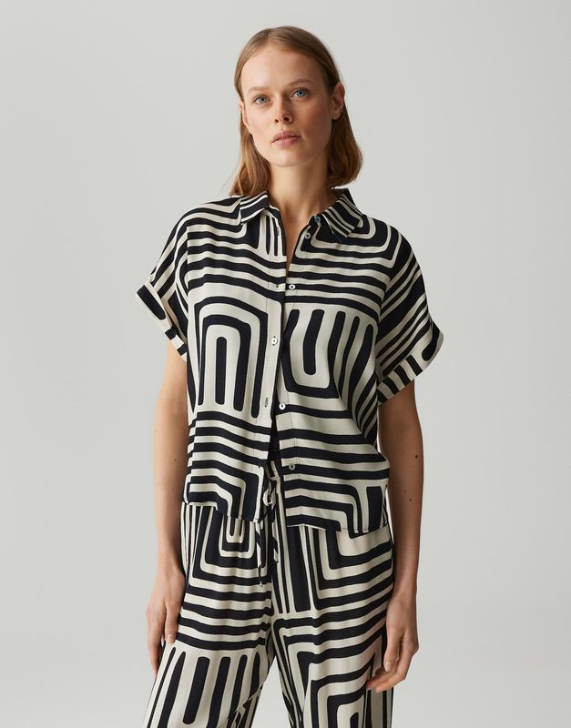 Opus Pants blouse Ferina print