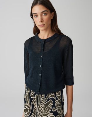 Opus vest Datina blauw