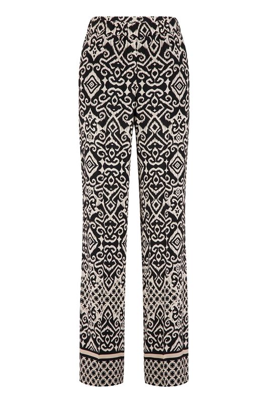 Gardeur Hose Wide leg Feminine Zwart