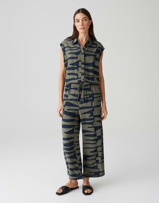 Opus Jumpsuit Monny shadow Groen
