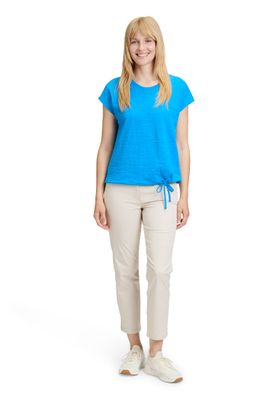 So Cosy shirt blauw met strikdetail