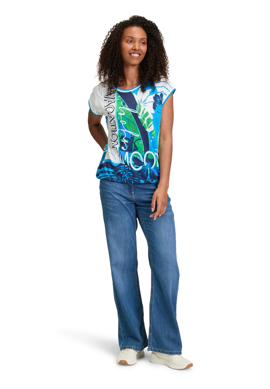 So Cosy top multi print blauw