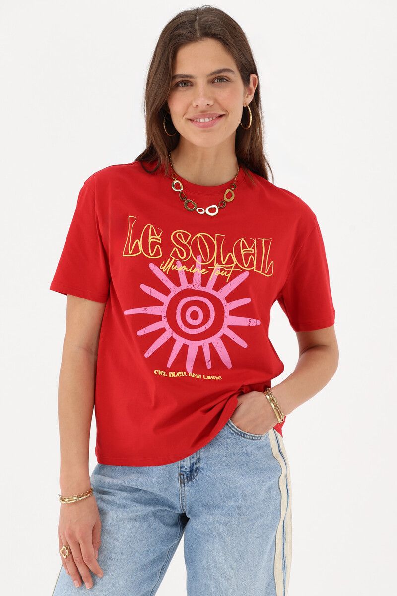 My Jewellery Le soleil tee Rood