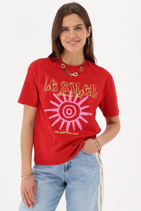 My Jewellery Le soleil tee Rood