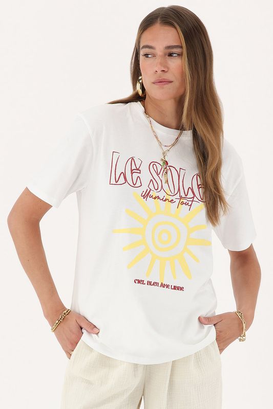 My Jewellery Le soleil tee Wit