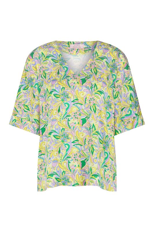 Studio Anneloes Patty pastel v neck top Multi