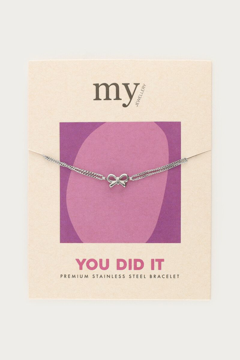 My Jewellery Bracelet gifting bow Zilver