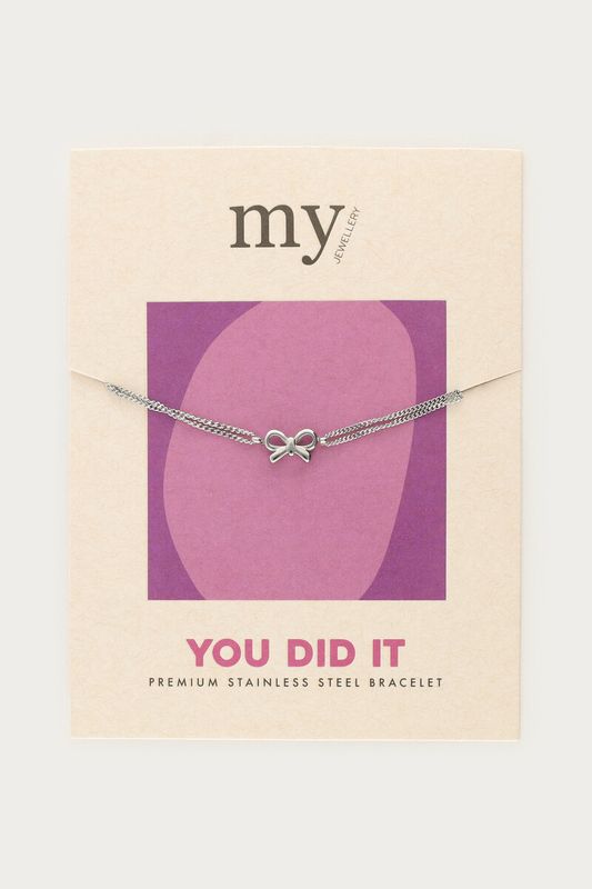 My Jewellery Bracelet gifting bow Zilver