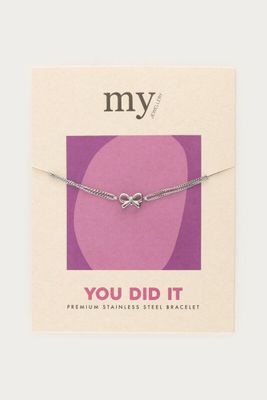 My Jewellery Bracelet gifting bow Zilver