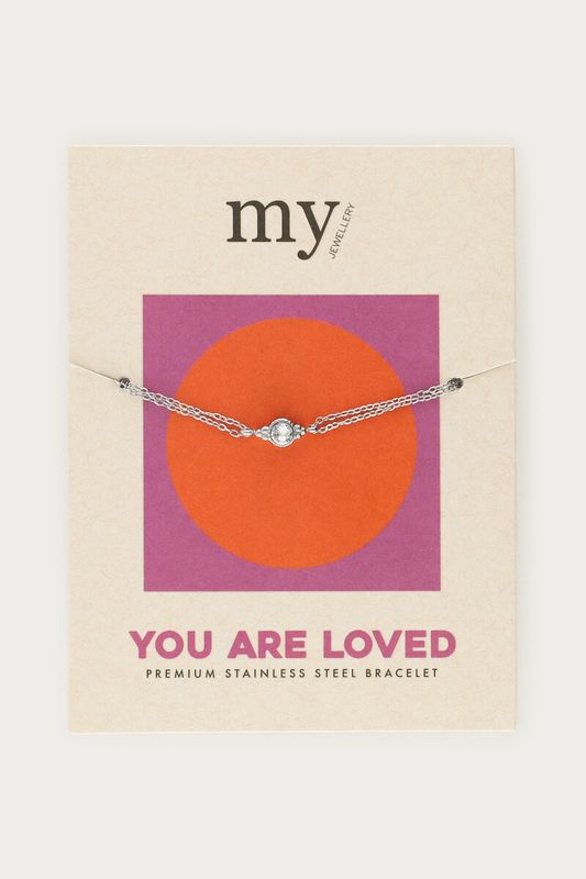My Jewellery Bracelet gifting chain strass Zilver