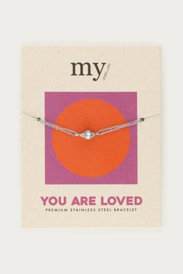 My Jewellery Bracelet gifting chain strass Zilver