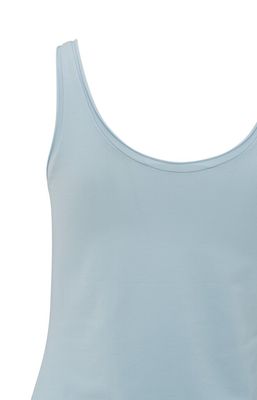Yaya tanktop met diepe ronde hals Blauw