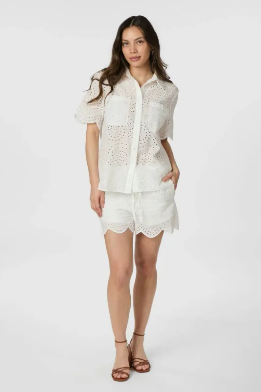 Neo Noir Senna Embroidery Shorts Wit