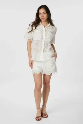 Neo Noir Senna Embroidery Shorts Wit